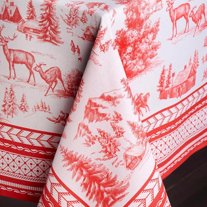 Maison d' Hermine Table Cloth Square Table 100% Cotton 54 x 54 Inches Fall - Image 9