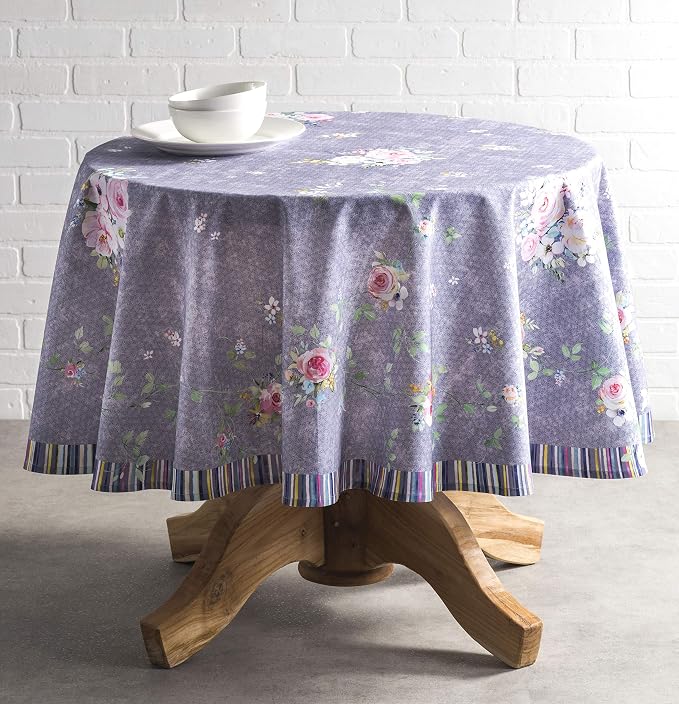 Maison d' Hermine Table Cloth Round Table 100% Cotton 69 Inches Tablecloth - Image 9