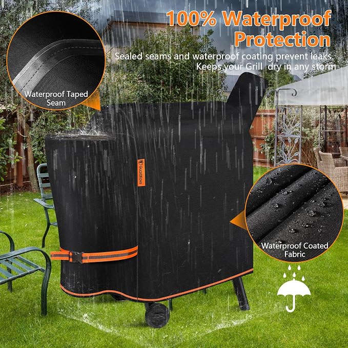 Grill Cover for Traeger Pro 22/575 Series BAC503, Waterproof Wood Pellet Smoker - Image 3