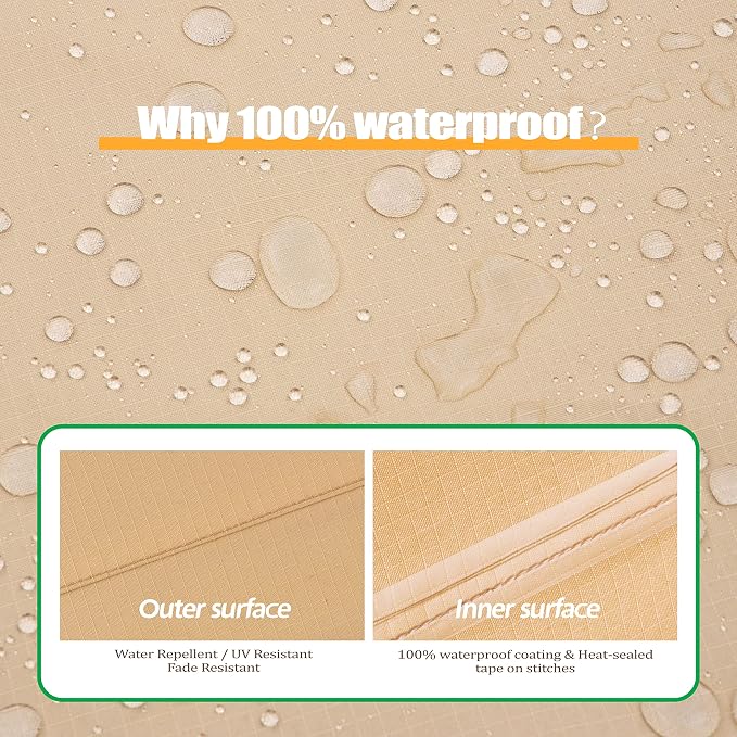 F&J Outdoors Patio Furniture Covers, Waterproof Anti-UV - Image 5