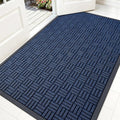 OLANLY Front Door Mat Outside Entrance 59x34, Heavy Duty Sturdy Natural Rubber by OLANLY