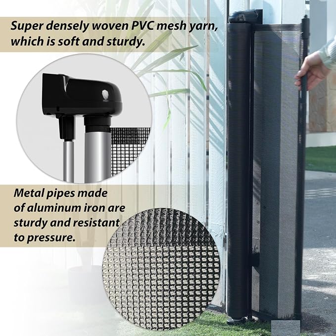 150" Extra Wide Retractable Baby Gates Dog Gate - Image 5