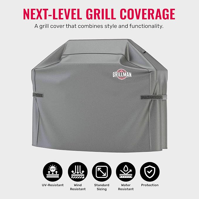 Grillman Premium Grill Cover for Outdoor Grill, BBQ Grill Cover, Waterproof - Image 8