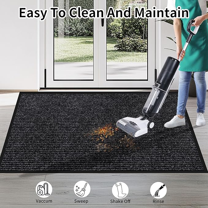 Front Door Mat Indoor Outdoor Entrance, Non-Slip Absorbent Entryway Mat - Image 4