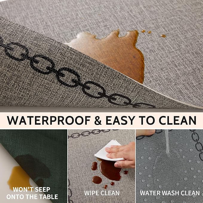 Placemats Set of 4, Heat Resistant & Waterproof Table Mats - Image 4