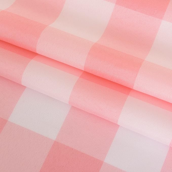 Cupuamon 2 Pack Waterproof Polyester Fabic Rectangle Checkered Tablecloth，60x84 - Image 6