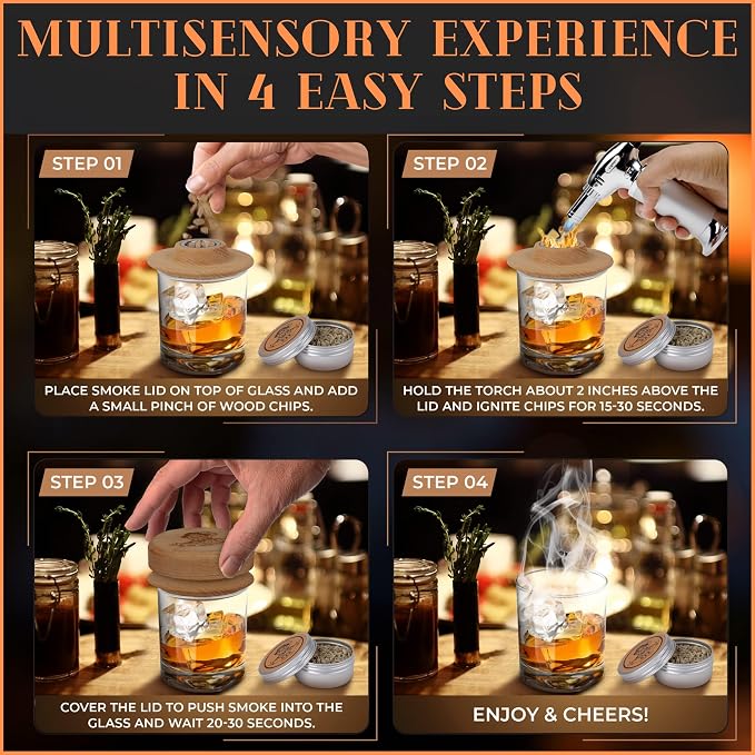 Cocktail Smoker Kit | Whiskey Smoker Kit | Bourbon Smoker kit | Old Fashioned - Image 6