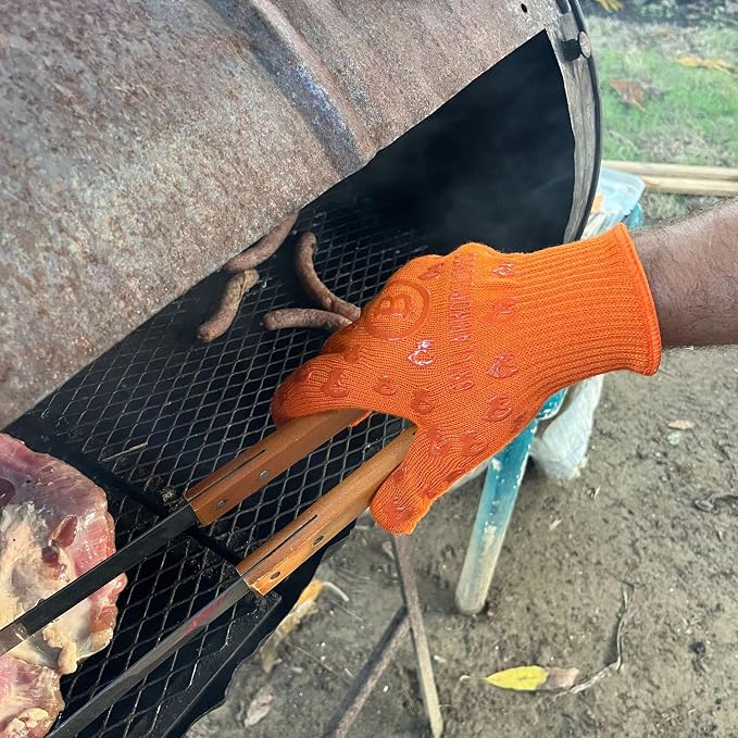 Grill Armor Oven Gloves – 932°F Heat, Fire & Cut Resistant Mitts - Image 2