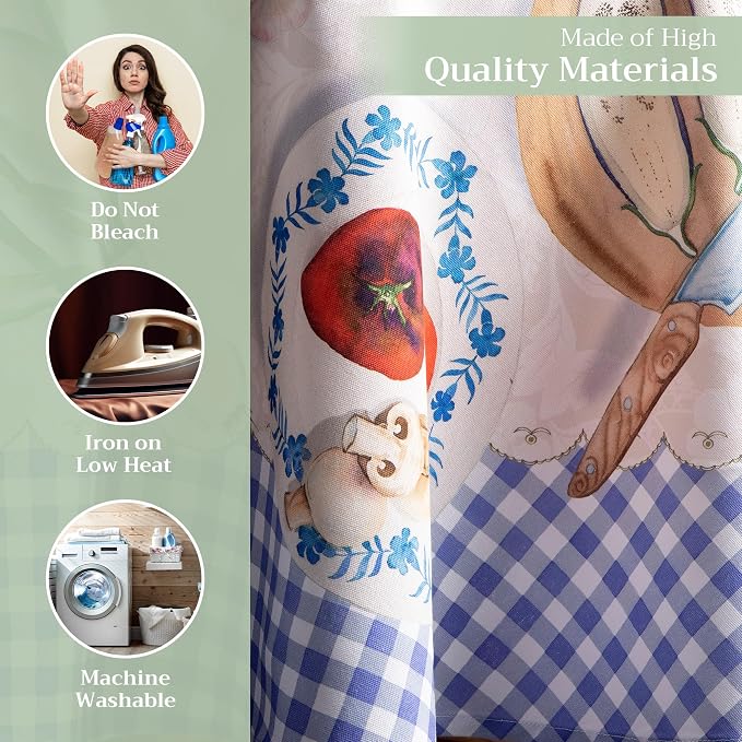 Maison d' Hermine Table Cloth Round Table 100% Cotton 69 Inches Tablecloth - Image 3