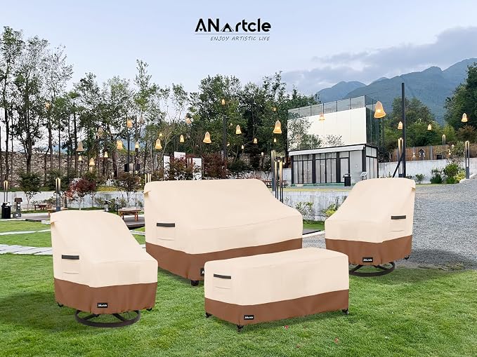 Patio Chair Covers, 600D Waterproof Heavy Duty Outdoor Lawn Patio Furniture - Image 8