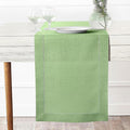D'Moksha Homes Linen Sage Green Table Runner 108 Inches Long by DMokshaHomes