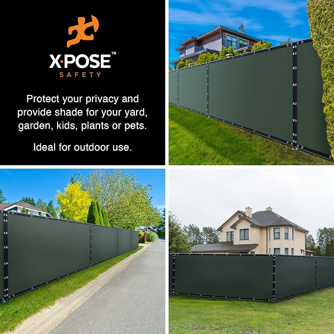 Xpose Safety Privacy Fence Screen 6’ x 50’ – Heavy Duty Green Mesh - Image 6