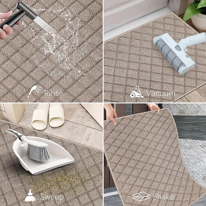 Azadx 2'x3' Front Entryway Door Mat Non Slip Indoor Door mats Washable Entry - Image 4