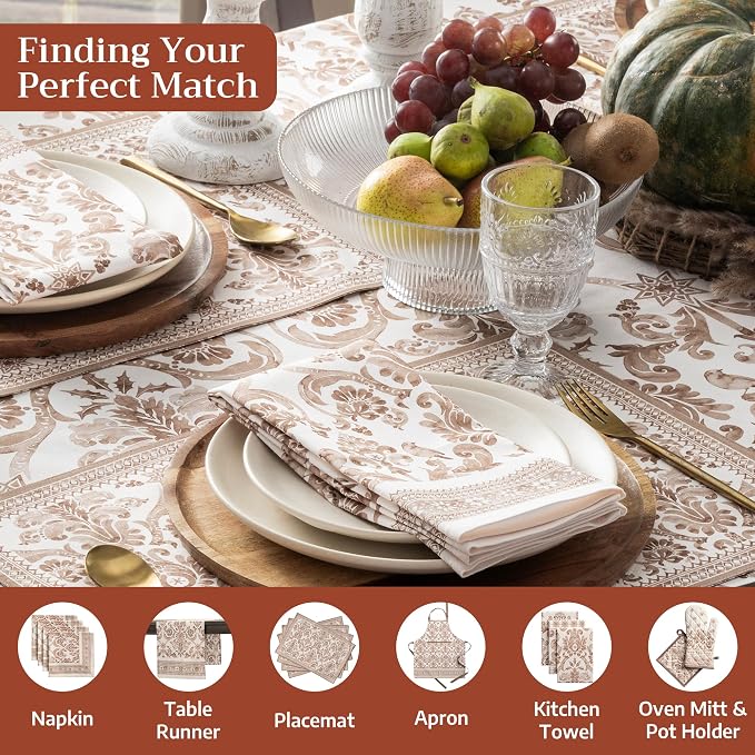 Maison d' Hermine Table Cloth Rectangle Table 100% Cotton 60 x 120 Inches Fall - Image 4