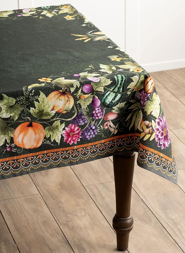 Maison d' Hermine Table Cloth Rectangle Table 100% Cotton 70 x 90 Inches Fall - Image 7
