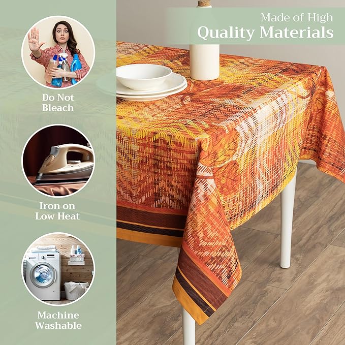 Maison d' Hermine Table Cloth Rectangle Table 100% Cotton 70 x 90 Inches Fall - Image 3