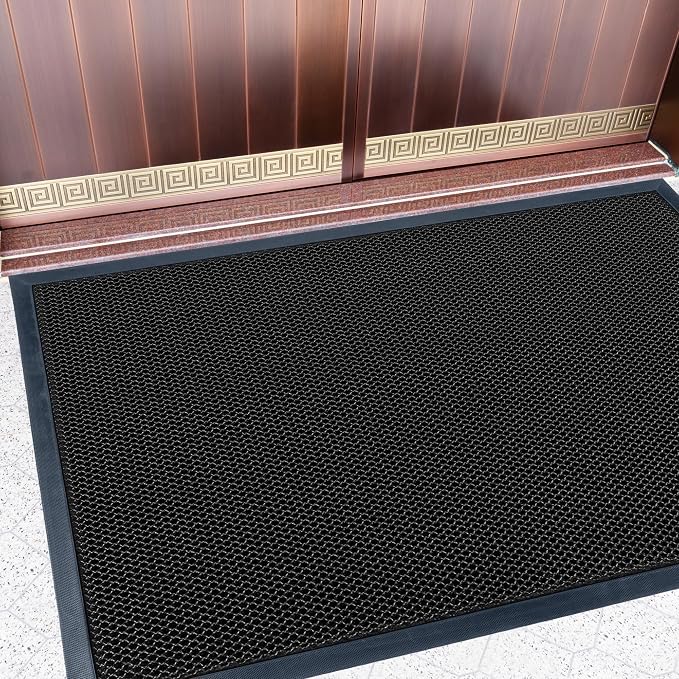 Outdoor Indoor Door Mats for Entryway, Heavy Duty and Durable All-Weather Entry by Unknown
