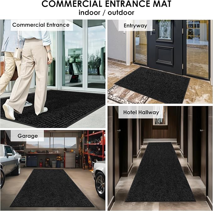 2′ x 32′ Front Door Mat Indoor Outdoor Entrance, Commercial Floor Mat Heavy - Image 8