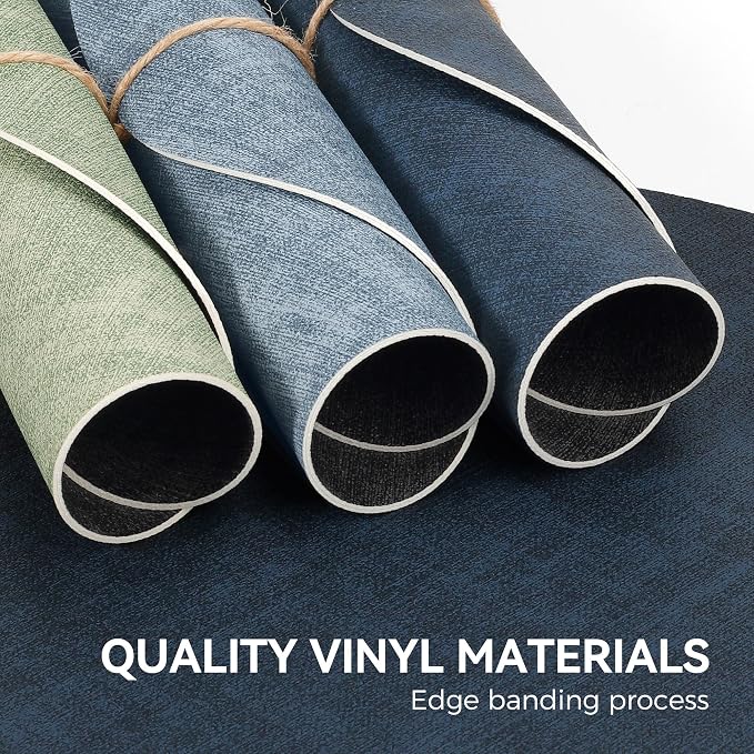 13" Round Placemats Set of 4, NCUE Dual-Sided Faux Leather Heat Resistant Table - Image 5