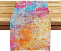 OYIMUA Modern Abstract Colorful Table Runner 13 x 72 Inches Summer Runners by OYIMUA