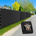 Xpose Safety Privacy Fence Screen 5’ x 50’ – Heavy Duty Black Mesh by XposeSafety