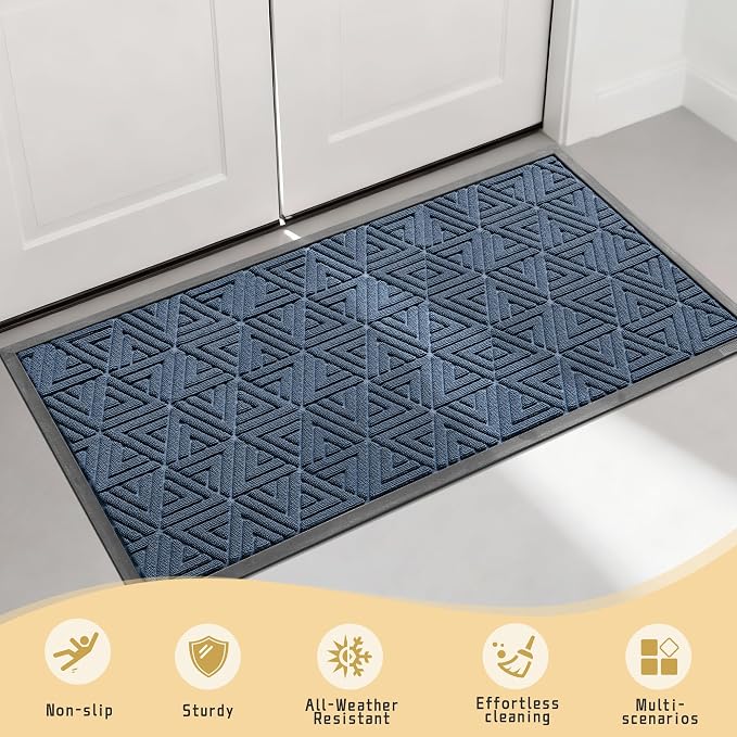 Yimobra Large Door Mat 47x24, All-Weather Waterproof Non-Slip Welcome Matt - Image 7