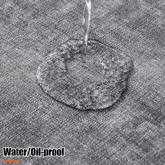 Homaxy Round Faux Leather Placemats and Coasters, Washable Dual-Side Table Mats - Image 4