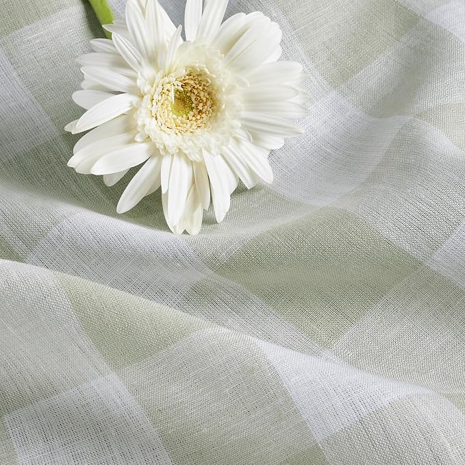 Solino Home Linen Checkered Table Runner 120 Inches Long - Image 9