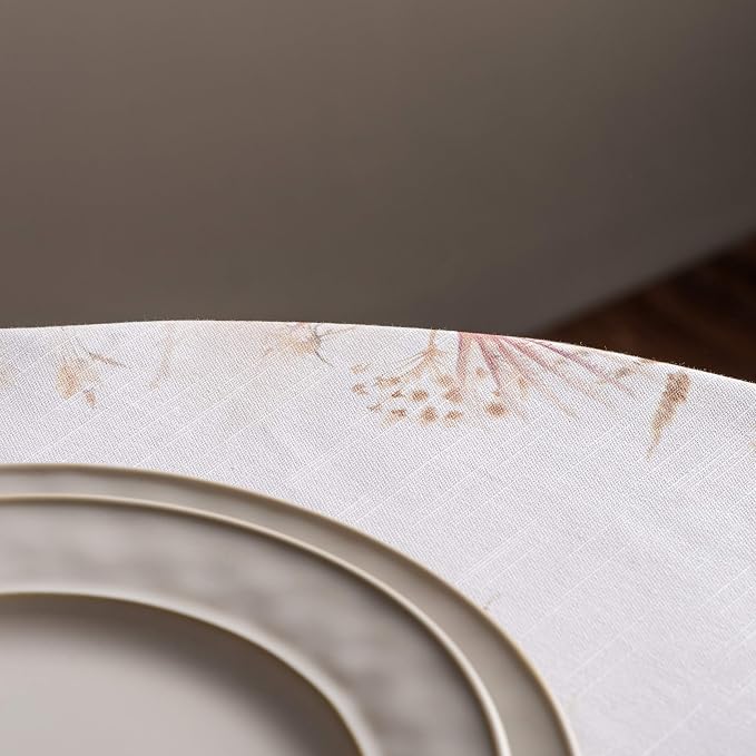 Maison d' Hermine Table Cloth Round Table 100% Cotton 63 Inches Fall Tablecloth - Image 9