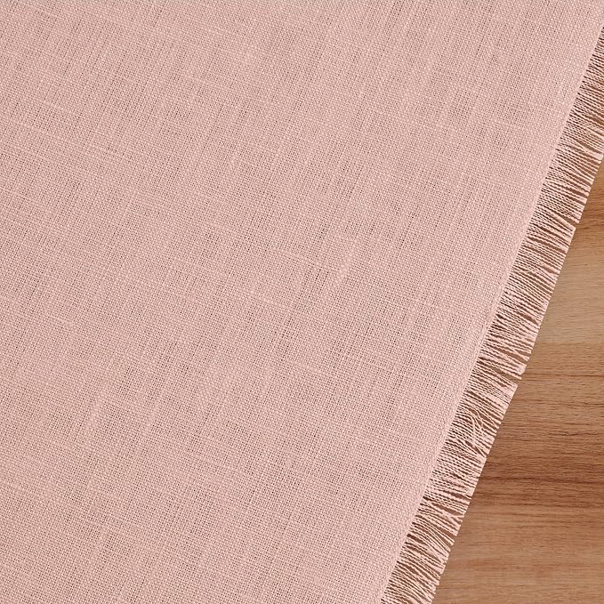 Solino Home Linen Misty Pink Table Runner 72 Inches Long - Image 9