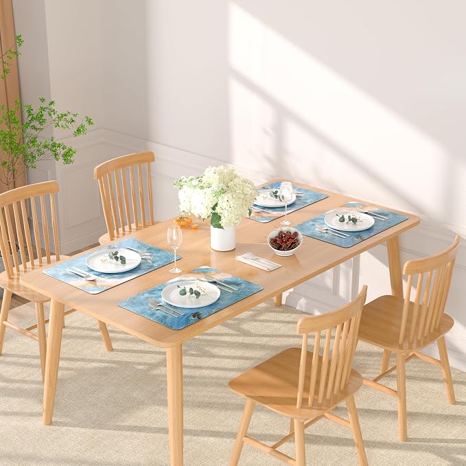 QIYI Placemats Set of 4, 12x18 Inch Faux Leather Place Mats - Image 7