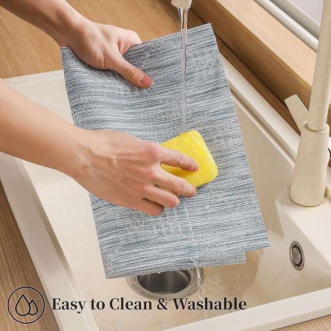 Leetaltree Jacquard Blue Placemats Set of 4 - Image 6