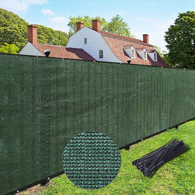 UPGRADE Privacy Fence Screen 5'x40' Dark Green Outdoor 90% Visibility Blockage by UPGRADE
