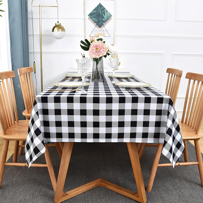 Classic Gingham Plaid Tablecloth Fabric - Image 9
