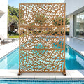 Metal Privacy Screen for Outdoor & Indoor Use, Free Standing Privacy Screen for by Unknown