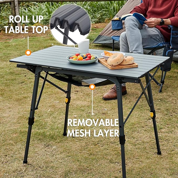 PORTAL Outdoor Folding Portable Picnic Camping Table - Image 5