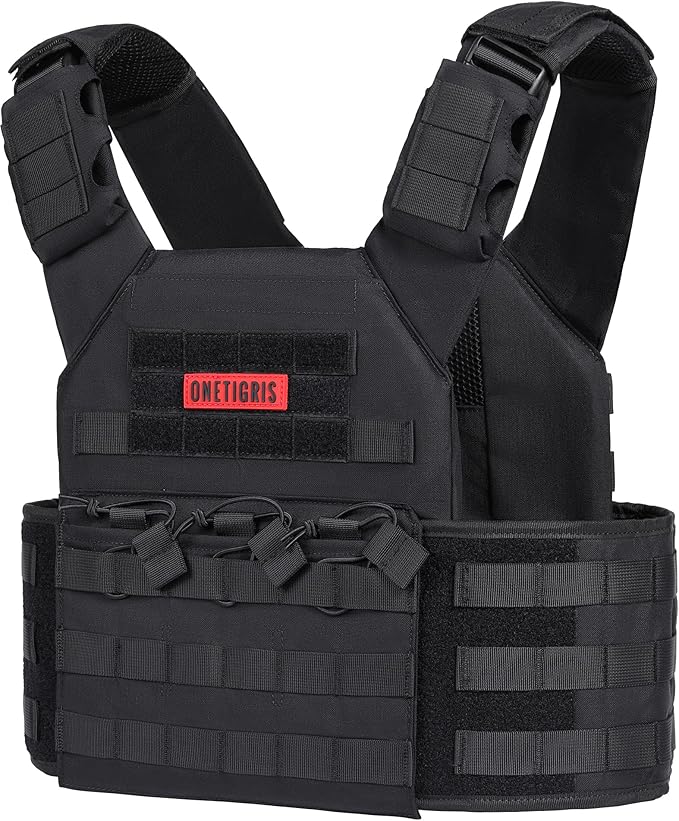 OneTigris DOOM Tactical Vest, Adjustable Airsoft Vest MOLLE Vest by OneTigris