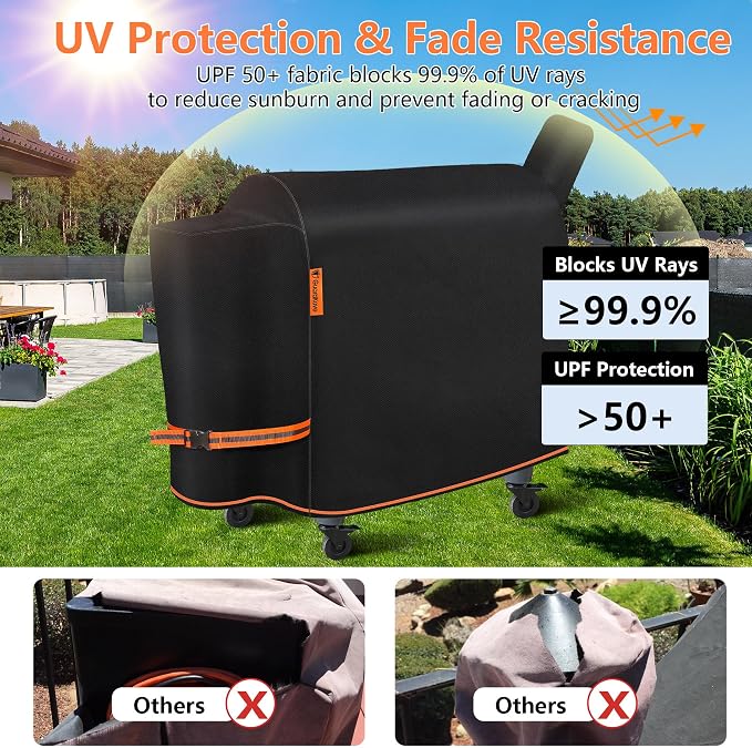Grill Cover for Traeger Pro 34/780 Series, Waterproof Wood Pellet Smoker Cover - Image 5
