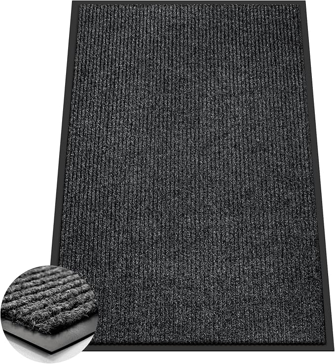 Azadx 4'x6' Front Door Mat Heavy Duty Indoor Outdoor Door Mat Non-Slip Backing by Azadx