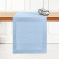 D'Moksha Homes Linen Powder Blue Table Runner 84 Inches Long by DMokshaHomes