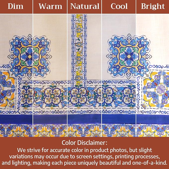 Maison d'Hermine Premium Table Cloth Round Table 100% Cotton 70 Inches - Image 9