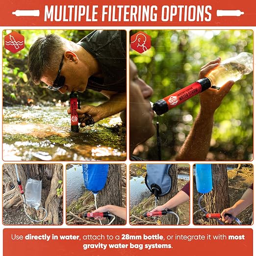 2 High-Capacity Emergency Water Straws – Lightweight, 1800-Gallon Filters - Image 3