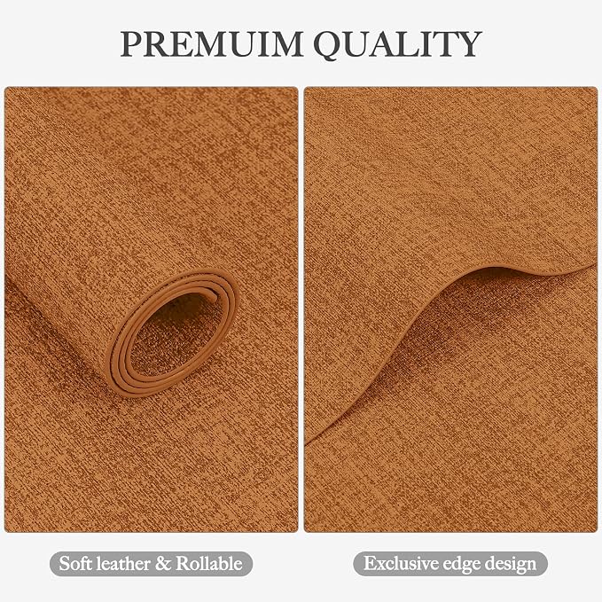 Faux Leather Heat Resistant Fall Placemats Set of 4 – Waterproof Oilproof - Image 4