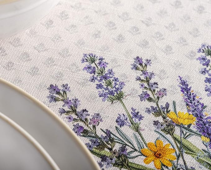 Maison d' Hermine Table Cloth Round Table 100% Cotton 63 Inches Tablecloth - Image 8
