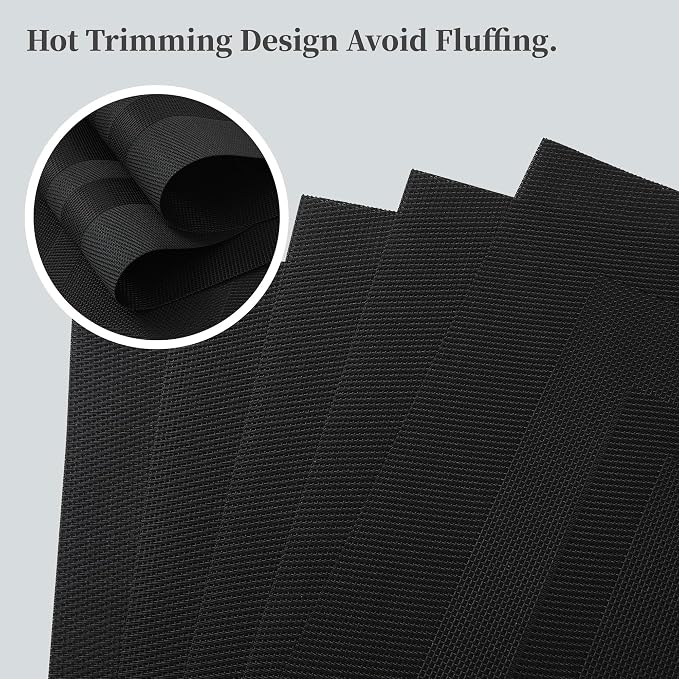 Leetaltree Black Frame Placemats Set of 6 - Image 3