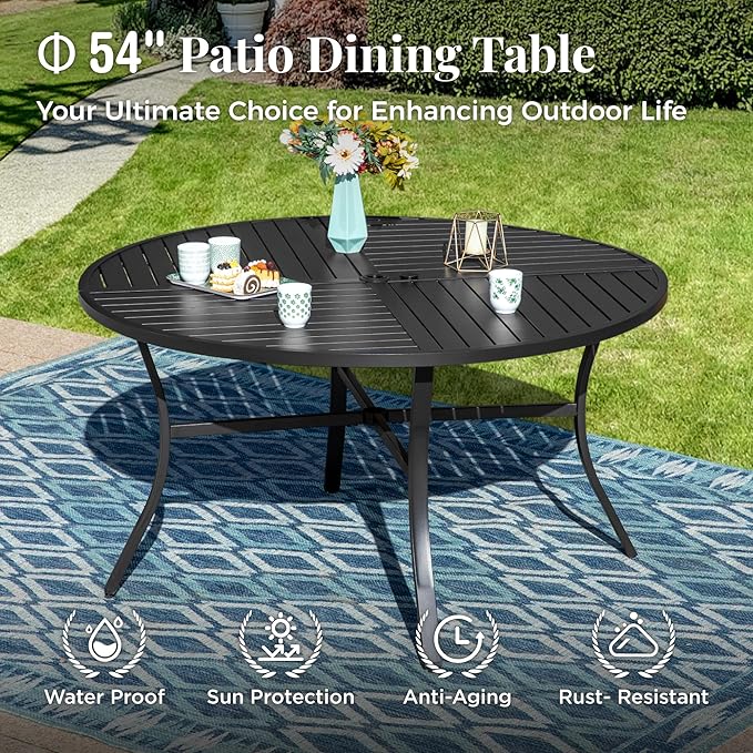 Outdoor Patio Round Dining Table - Image 6