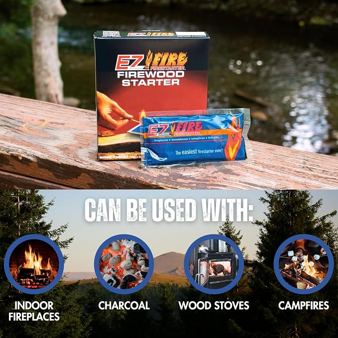 – All-Natural Fire Starters for Campfires, Fire Pits, BBQs & Fireplaces – Long - Image 4