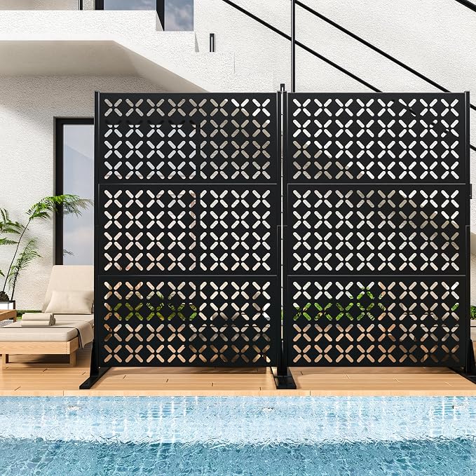 Metal Privacy Screen Outdoor, Decorative Privacy Panels Shield - Image 6