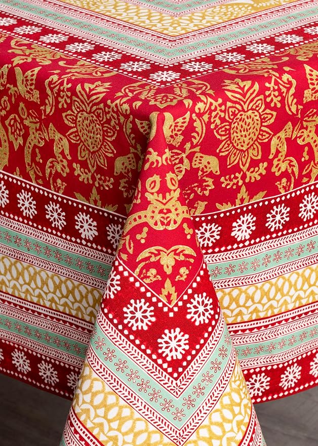Maison d' Hermine Table Cloth Rectangle Table 100% Cotton 60 x 108 Inches Fall - Image 8