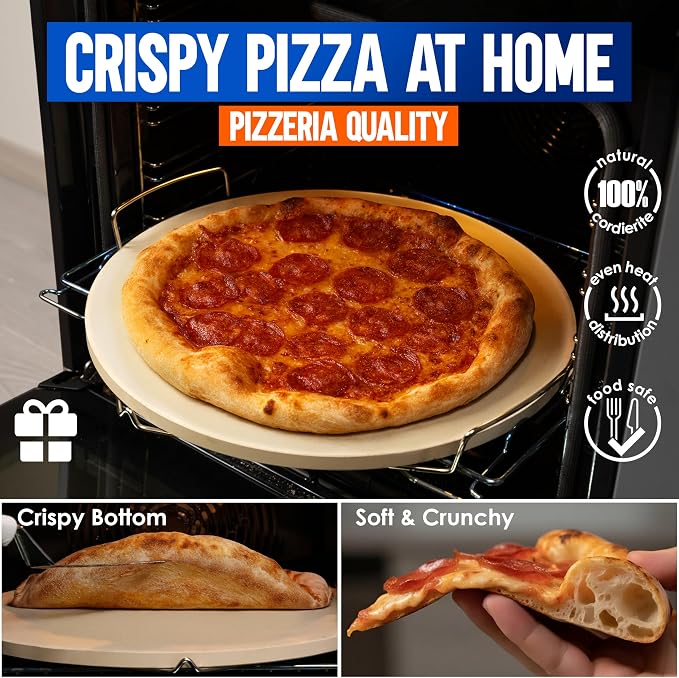 KitchenStar 16-inch Pizza Stone - Image 2